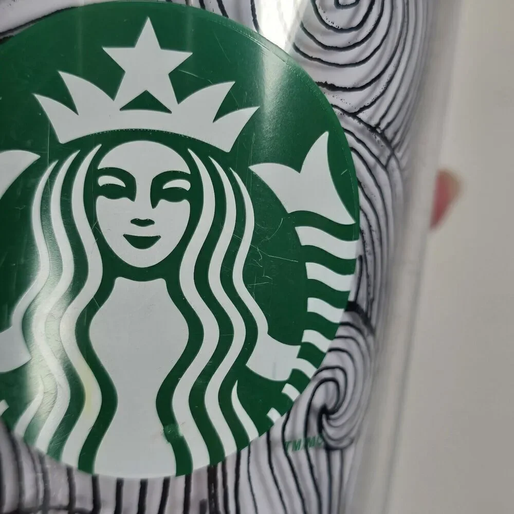 Starbucks‎ Ink Waves Cold Coffee Tumbler Cup Abstract Dot Siren Logo  24oz